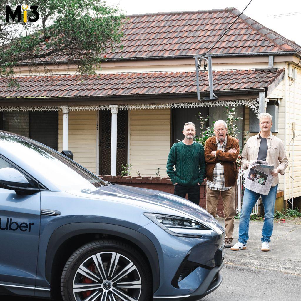 Uber Green campaign reunites iconic Australian actors to promote electric rides