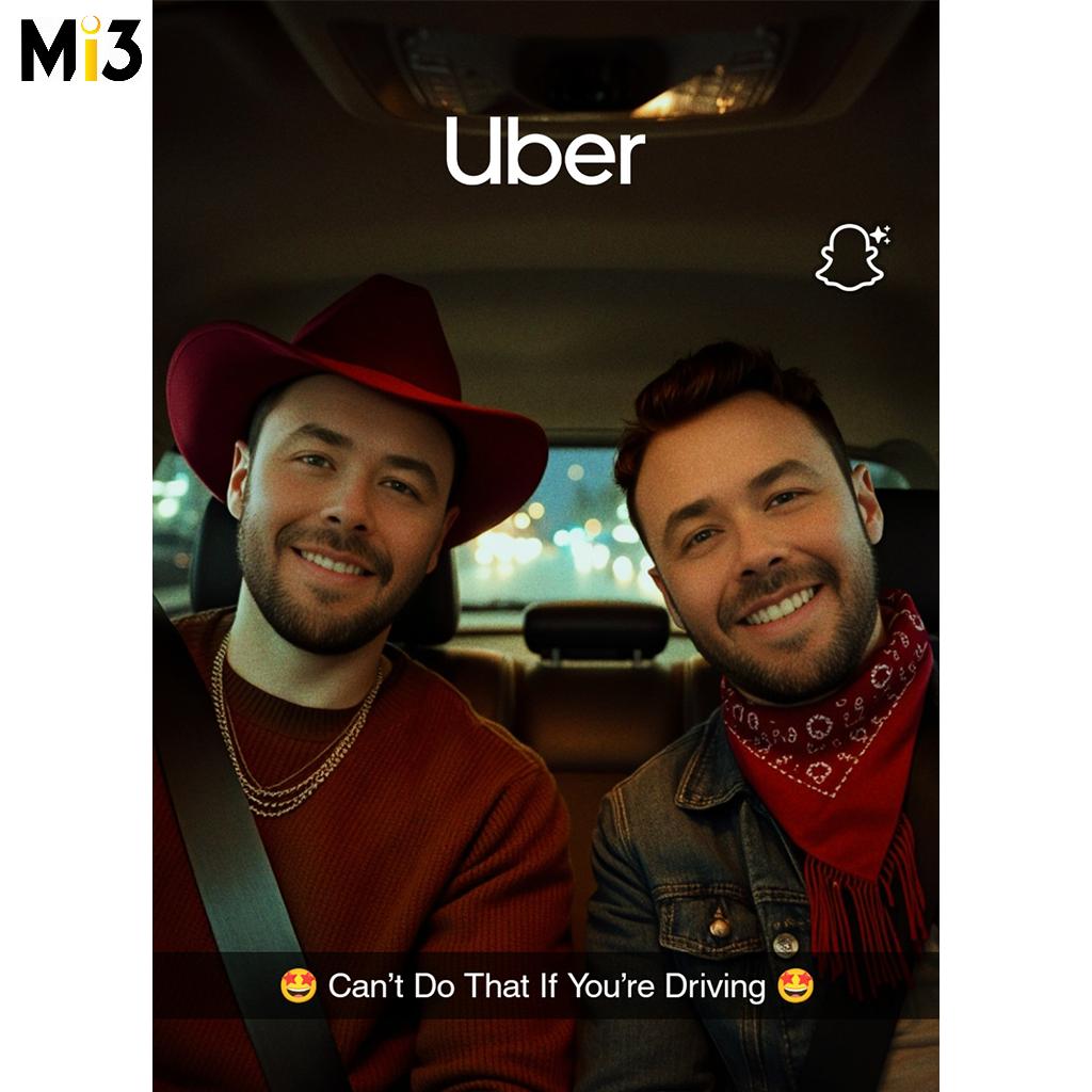 Uber and Snapchat unveil AI-powered campaign featuring Shania Twain and Tom Cardy